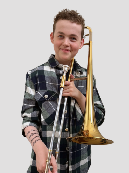 NOYO trombonist, Jonah