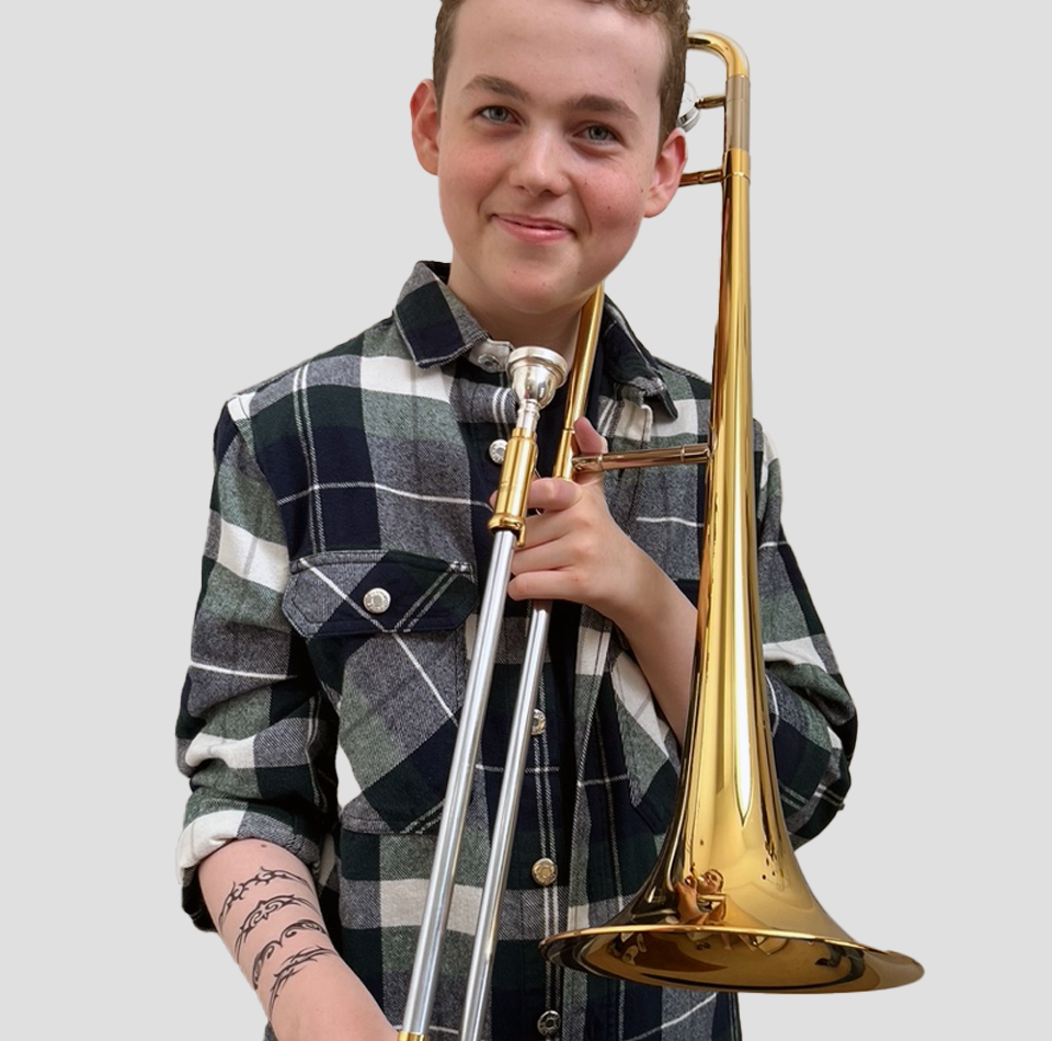 NOYO trombonist, Jonah